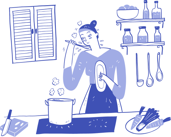 Gotująca dziewczyna